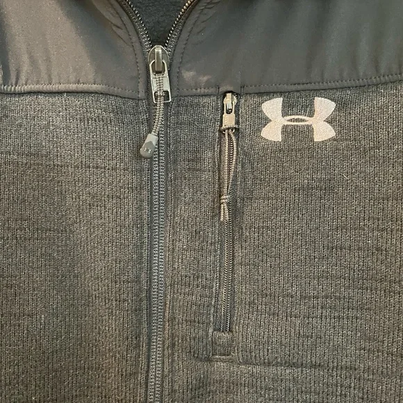 Under Armour Men's ColdGear Infrared Shield Jacket Charcoal Grey Black | Large - Picture 5 of 8